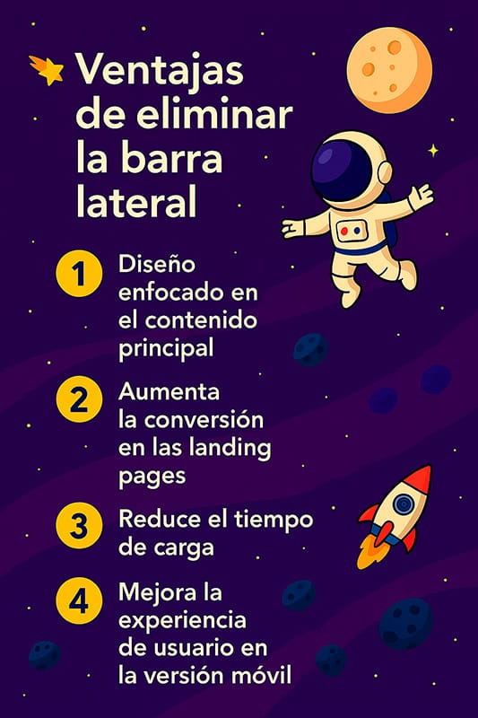 Eliminar barra lateral WordPress Divi