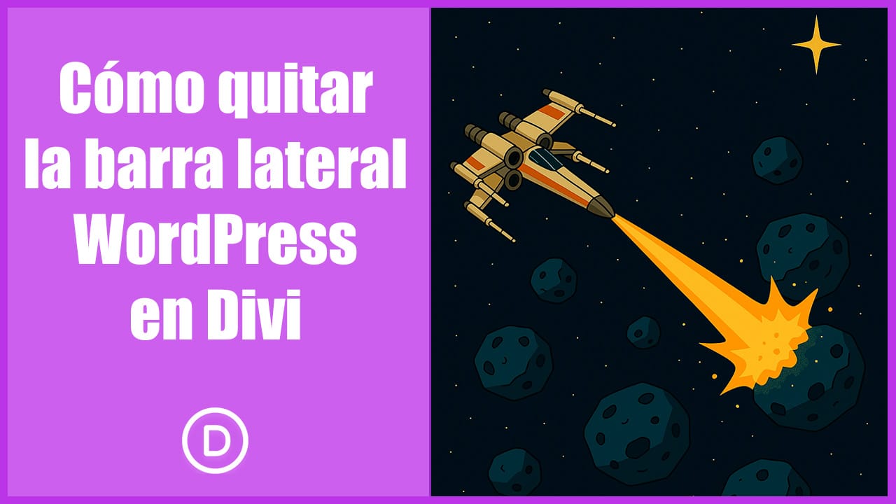 Quitar barra lateral WordPress Divi